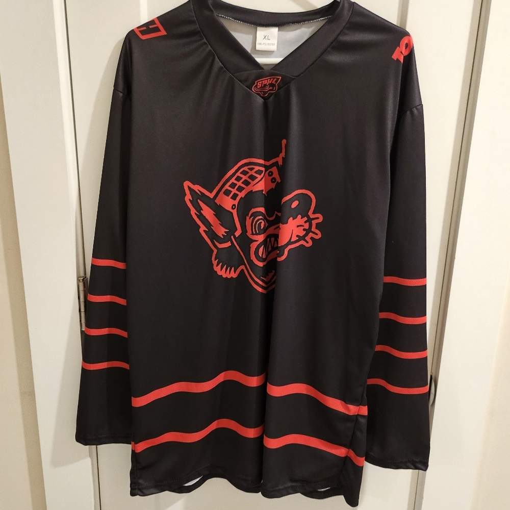 Huntsville Havoc Retro Future 2025 Hockey Jersey - Black & Red - Size XL SGA